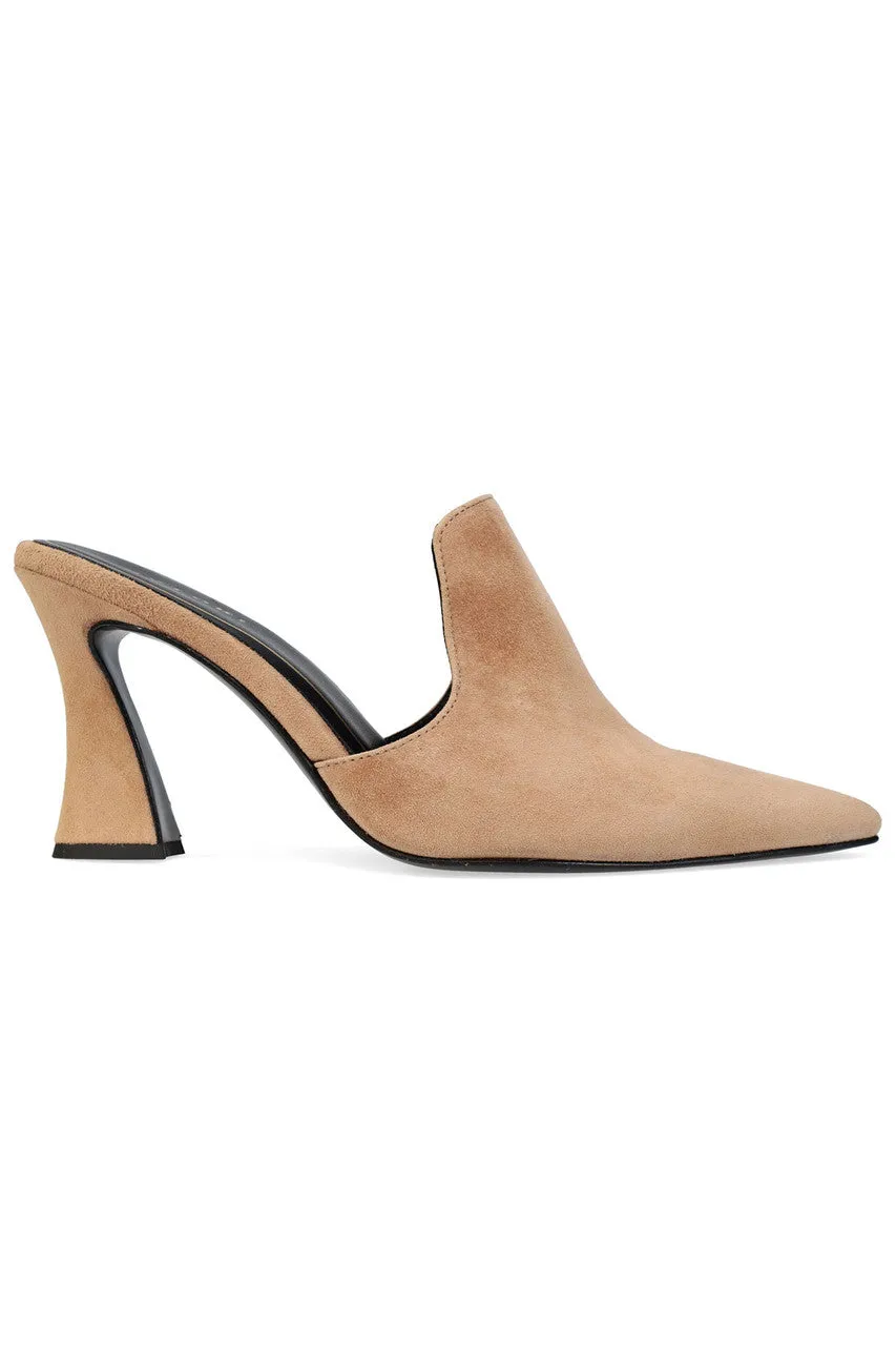 Minh Suede Heel Mule