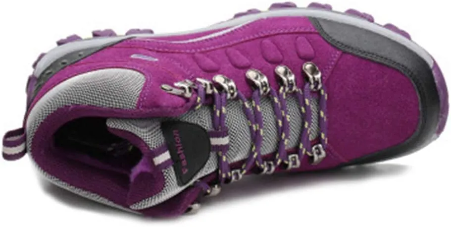 MIOKE Women's Casual Hiking Boots Running Trail Hiker Waterproof Non-Slip Outdoor High-top Climbing Shoes