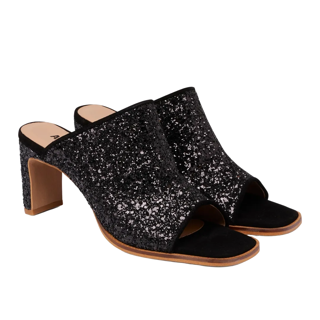 mule in sparkling glitter