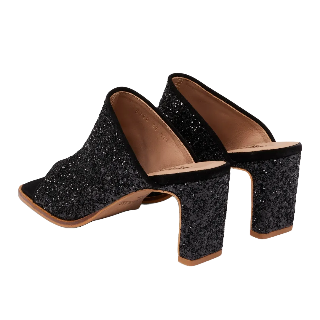 mule in sparkling glitter