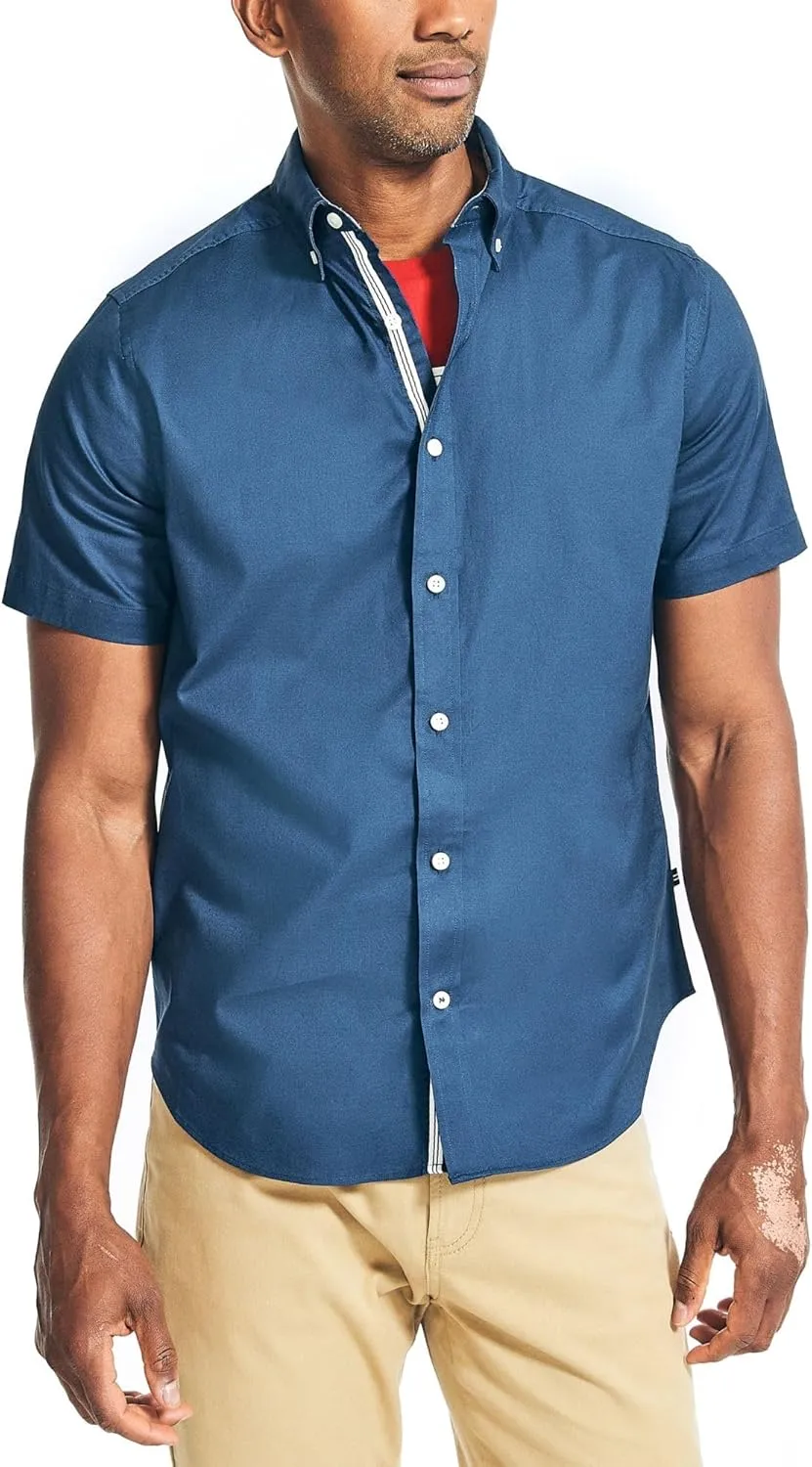 Nautica Men's Oxford Short-Sleeve Shirt