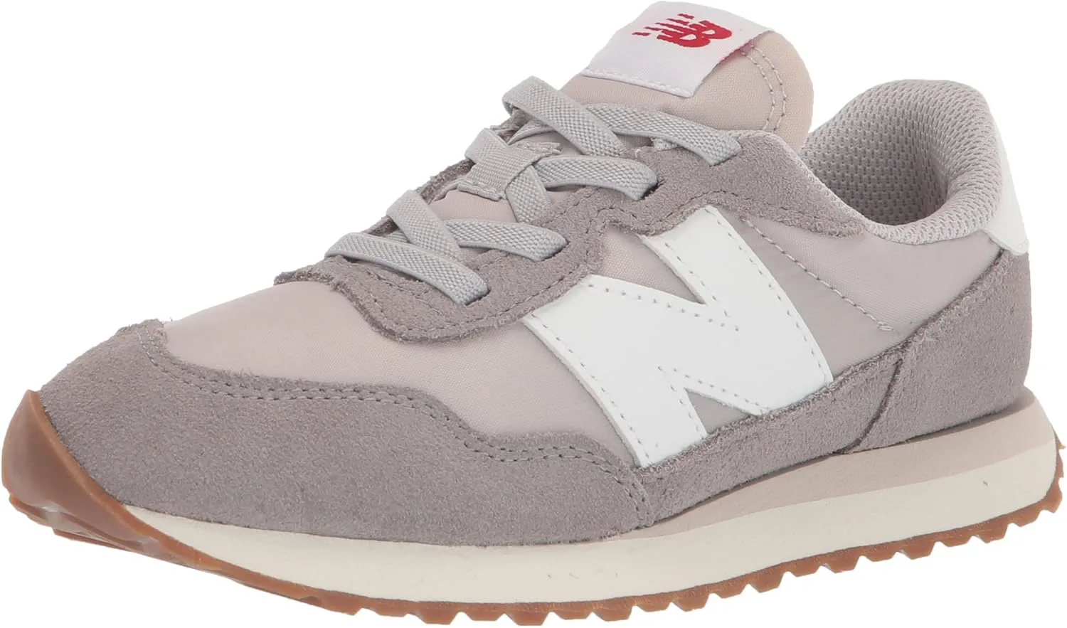 New Balance Kids 237 Bungee Sneaker, MARBLEHEAD/MOONBEAM, 2 W Infant (0-12 Months)
