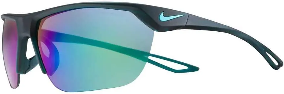 Nike Trainer S M Square Sunglasses, Aurora Green/Neptune Green, 63 mm