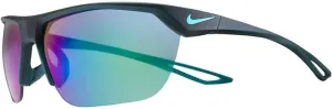Nike Trainer S M Square Sunglasses, Aurora Green/Neptune Green, 63 mm