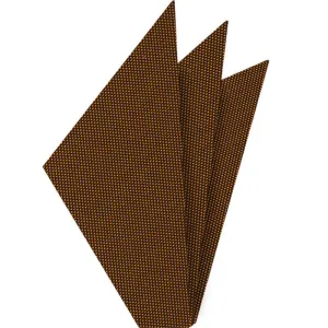 Orange Oxford Silk Pocket Square #FFOXP-22