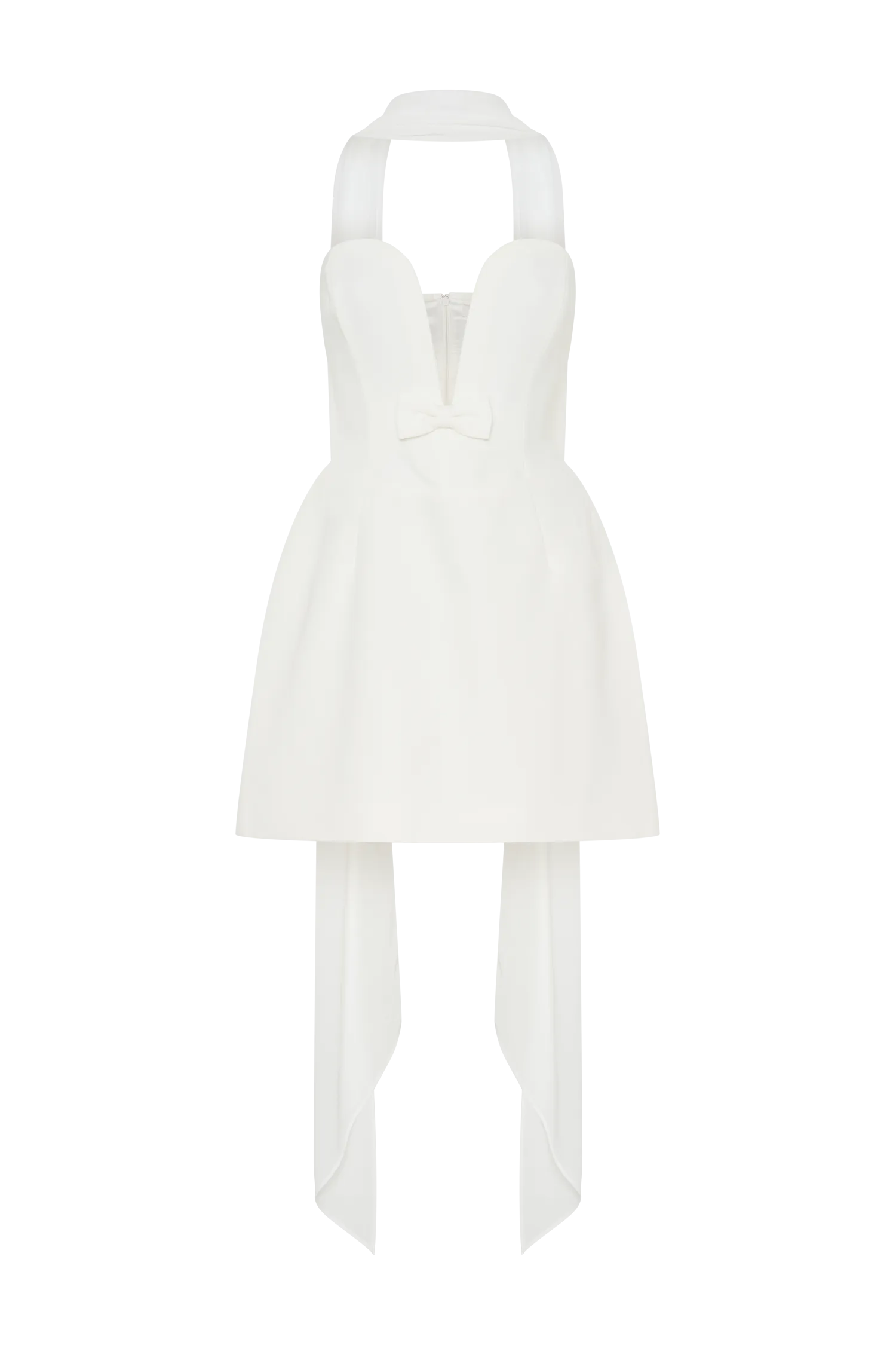 Orellia Strapless Suiting Mini Dress - Ivory