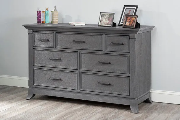 Oxford Baby Hamilton Collection 7 Drawer Dresser in Marble Gray