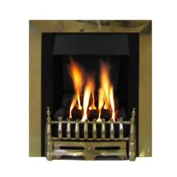 Oxford Marble Fireplace With Brass Gas Fire with coals - G3 Package