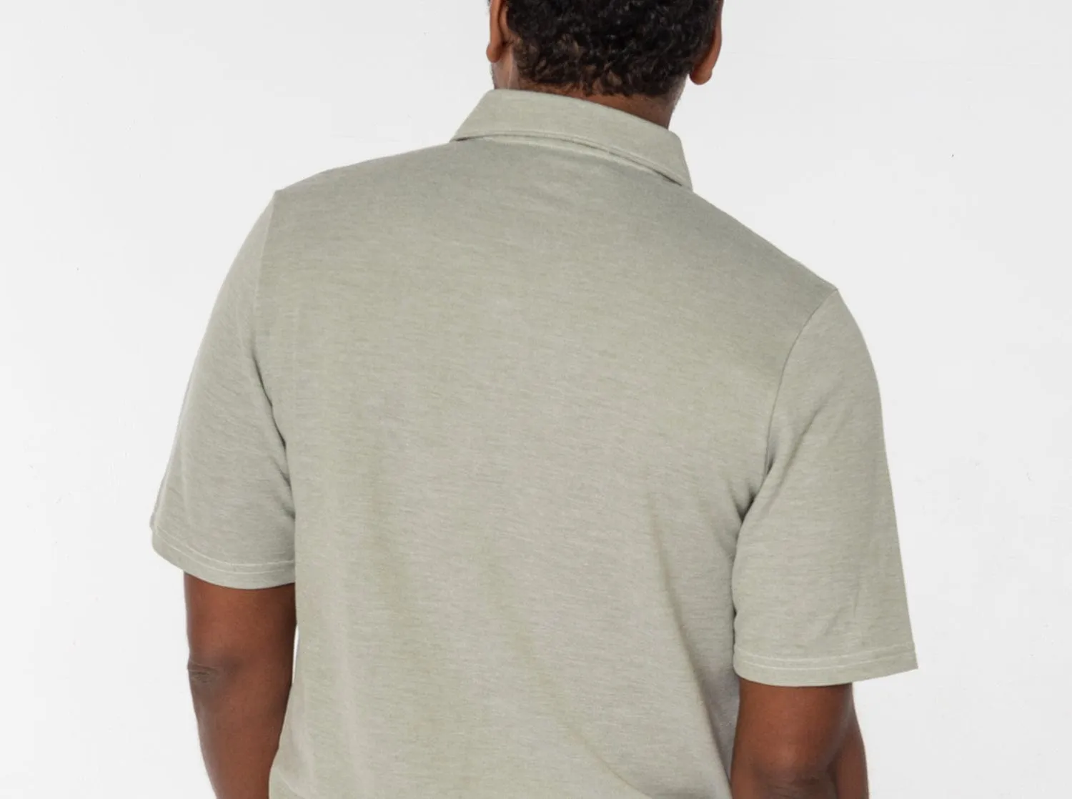 Oxford Pique Players Shirt - Olive