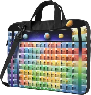 Periodic table of elements Print Laptop Case and Computer Bag - Versatile Laptop Bag for Men Laptop Shoulder Bag