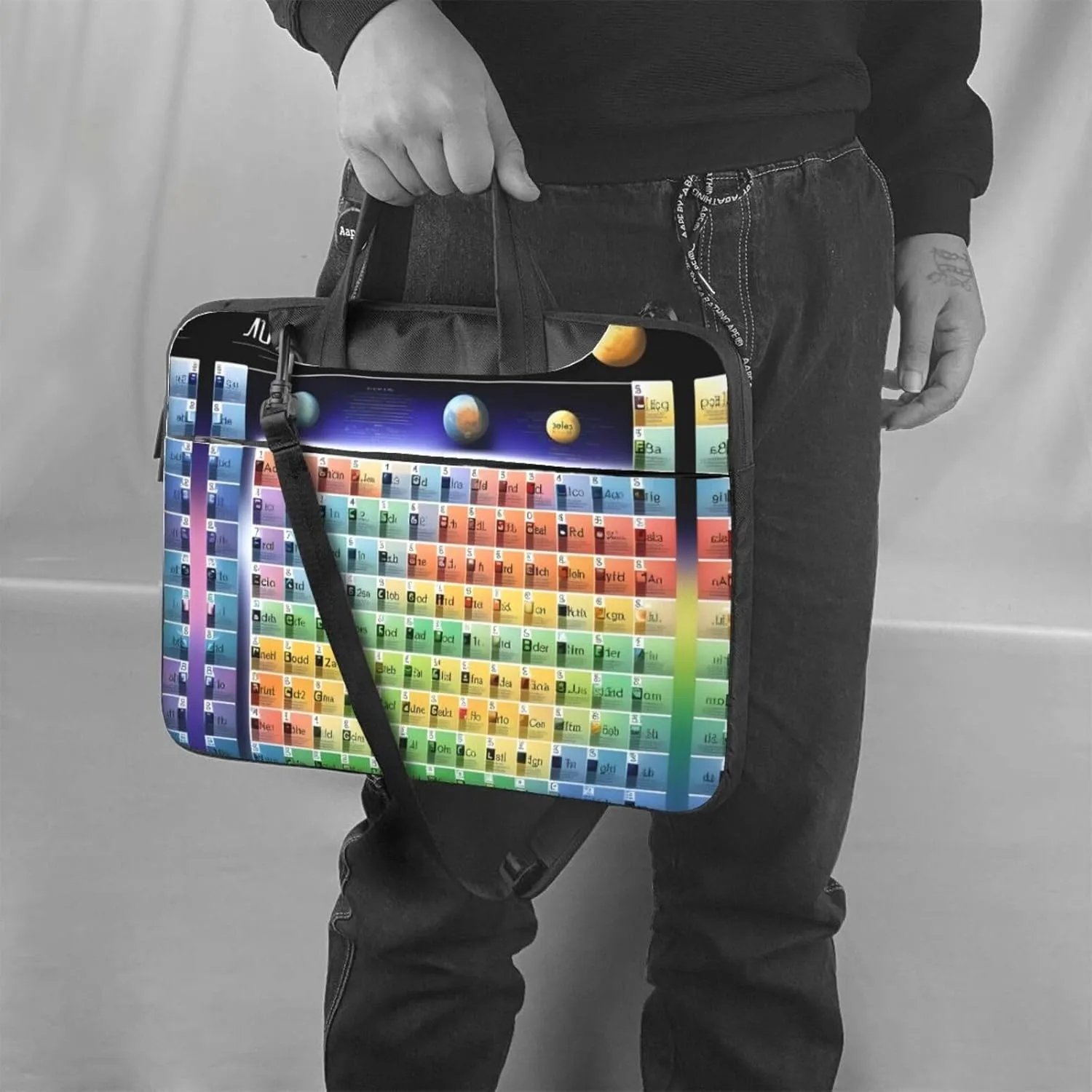 Periodic table of elements Print Laptop Case and Computer Bag - Versatile Laptop Bag for Men Laptop Shoulder Bag