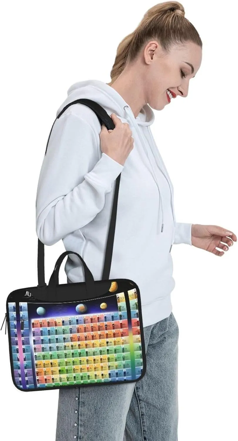 Periodic table of elements Print Laptop Case and Computer Bag - Versatile Laptop Bag for Men Laptop Shoulder Bag