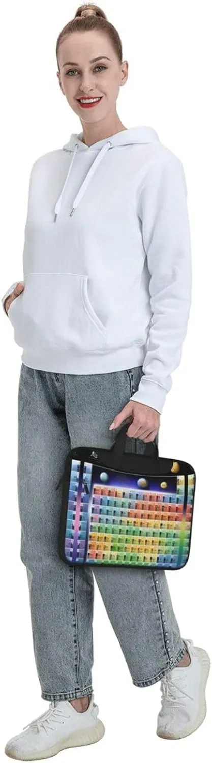 Periodic table of elements Print Laptop Case and Computer Bag - Versatile Laptop Bag for Men Laptop Shoulder Bag