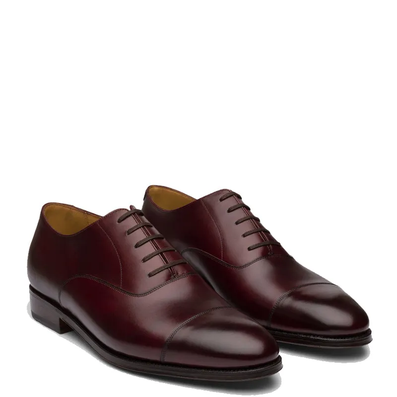 Plain Classic Captoe Leather Oxford Shoes