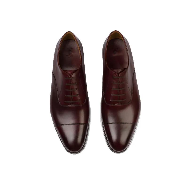 Plain Classic Captoe Leather Oxford Shoes