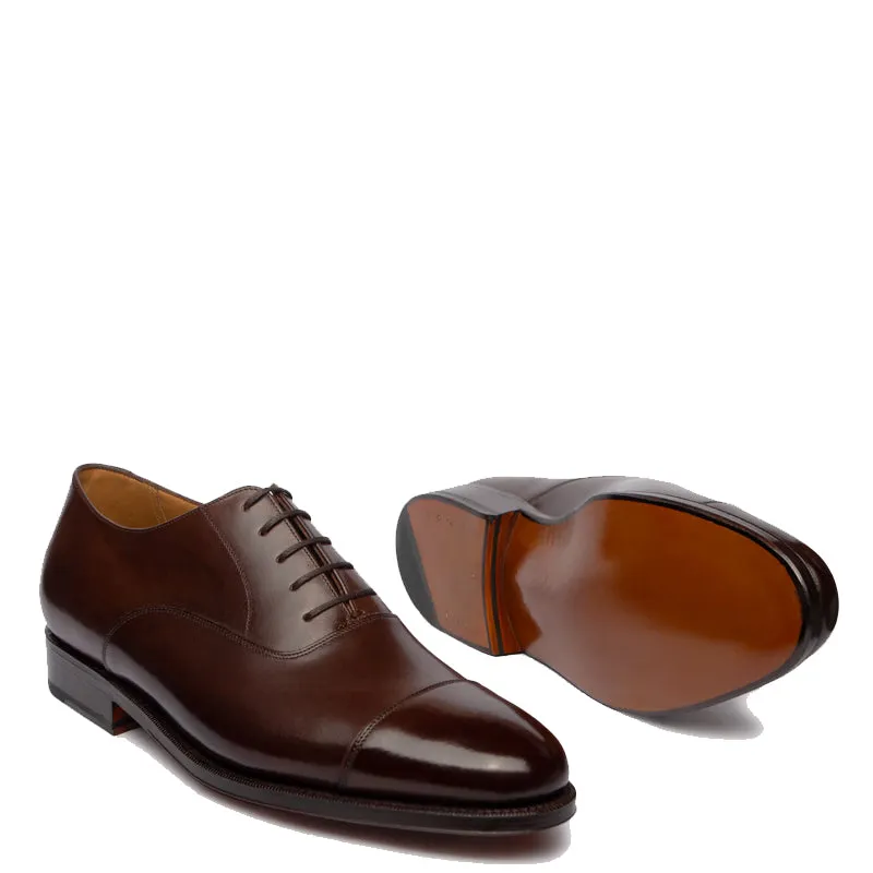 Plain Classic Captoe Leather Oxford Shoes
