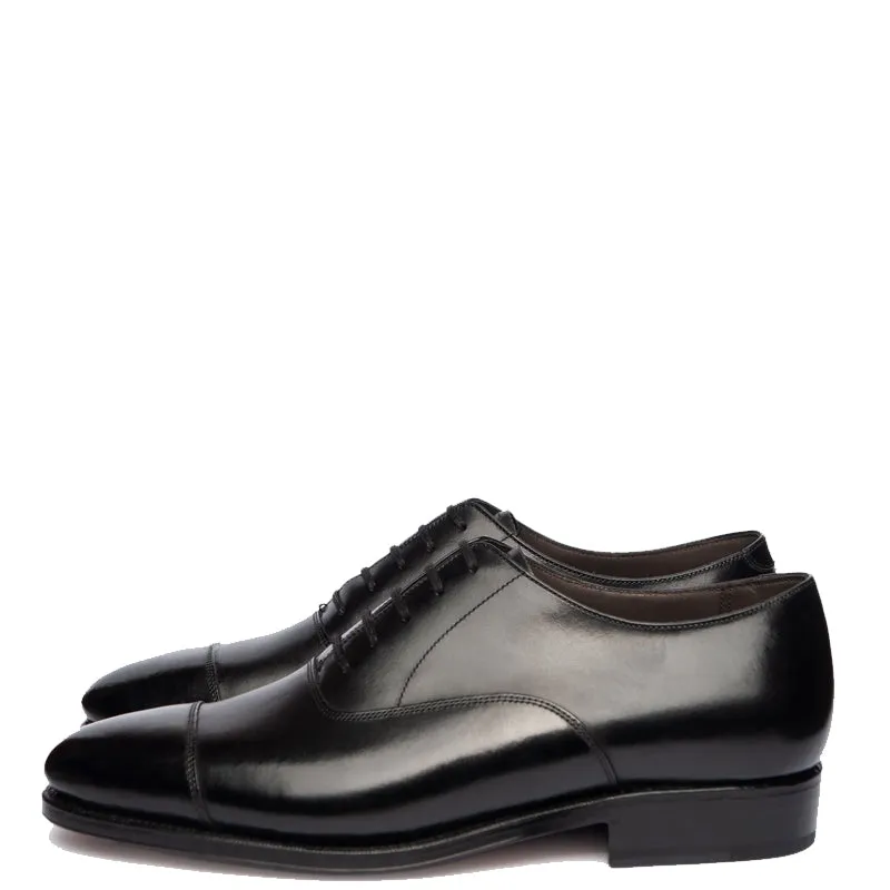 Plain Classic Captoe Leather Oxford Shoes