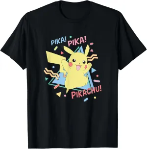 Pokémon Pikachu Retro Nineties Pika Pika Portrait T-Shirt