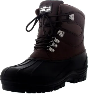 POLAR Mens Snow Waterproof Duck Hiking Bean Hiker Walking Short Ankle Boots