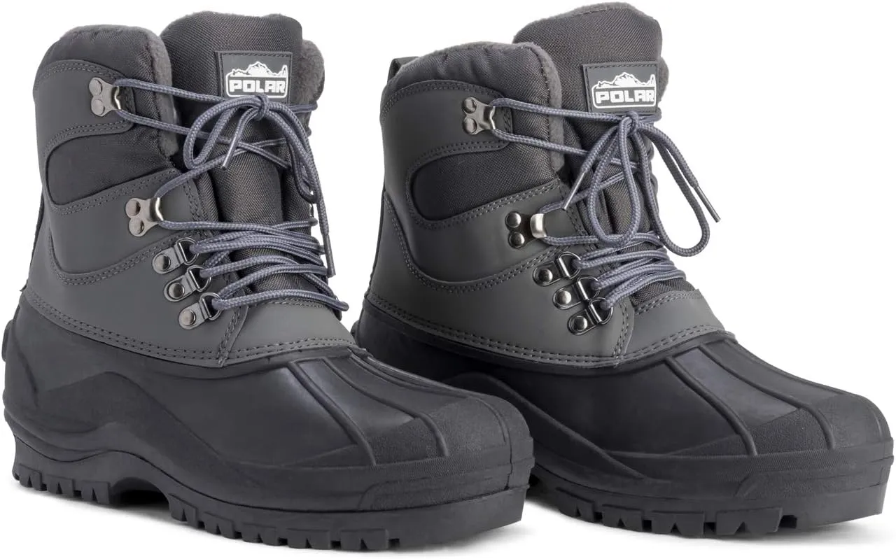 POLAR Mens Snow Waterproof Duck Hiking Bean Hiker Walking Short Ankle Boots