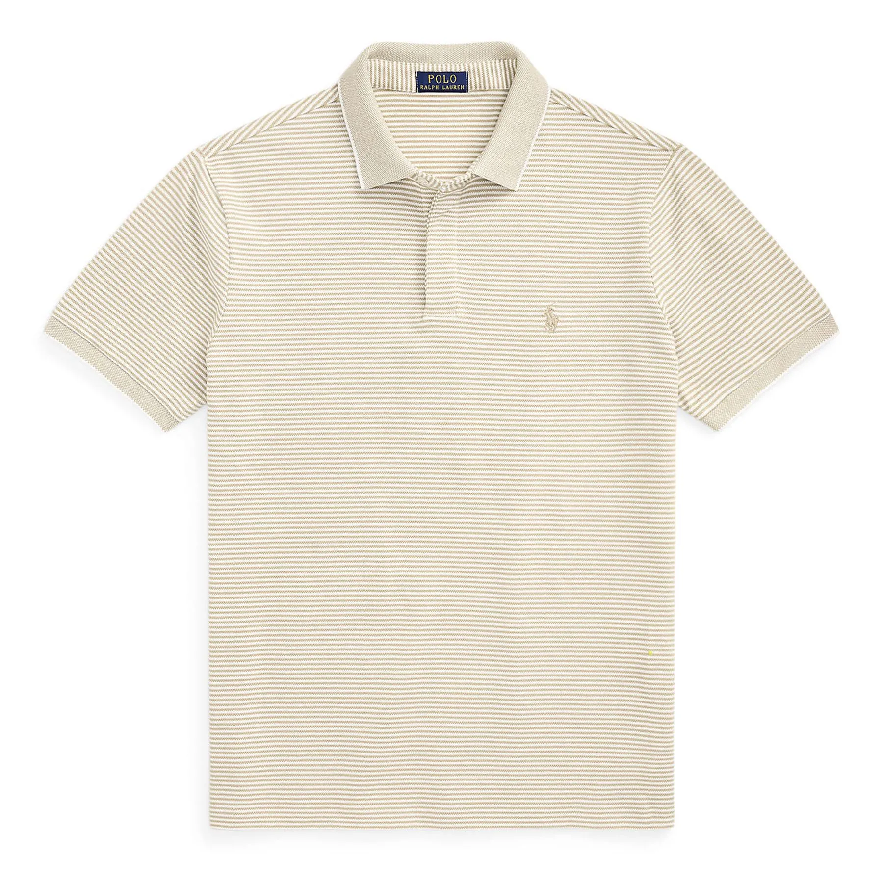 Polo Golf Classic Fit Stretch Oxford Mesh Polo Classic Khaki/White