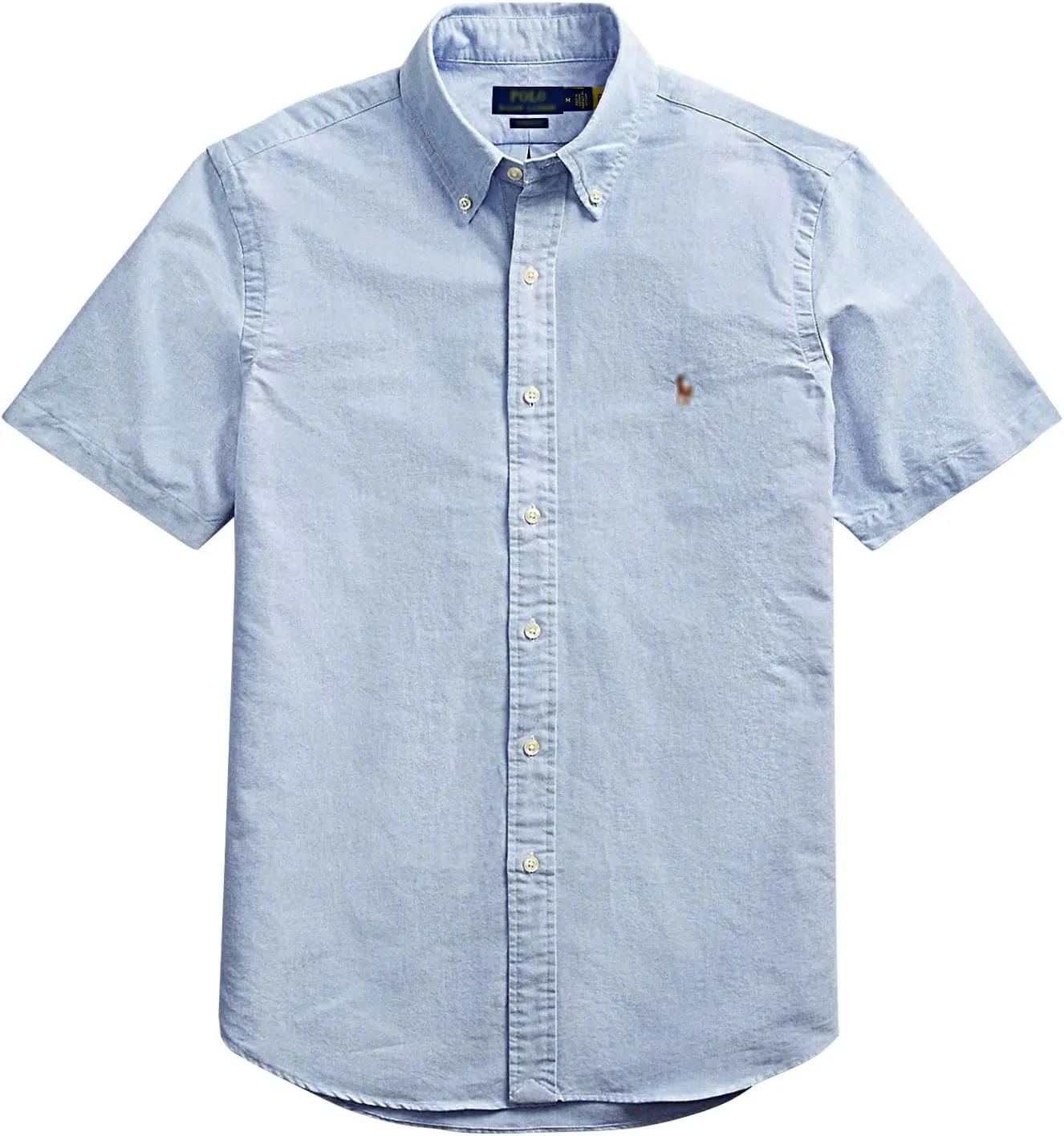 Polo Men's Short Sleeve Classic Fit Oxford Shirt for Business Casual