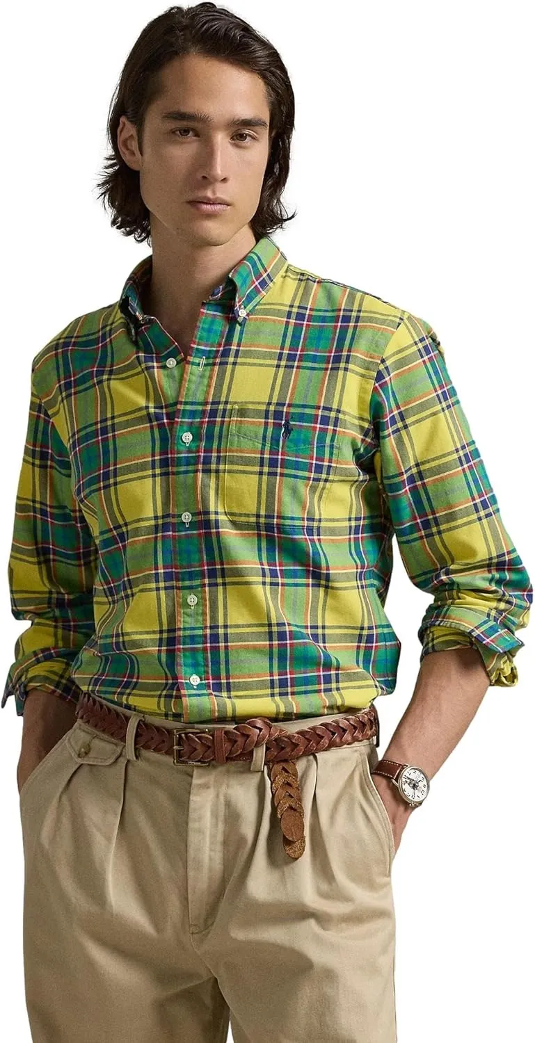 POLO RALPH LAUREN Men's Classic Oxford Long Sleeve Sport Shirt