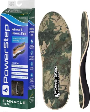 Powerstep Journey Hiker Insoles, Camo, Men's 11-11.5