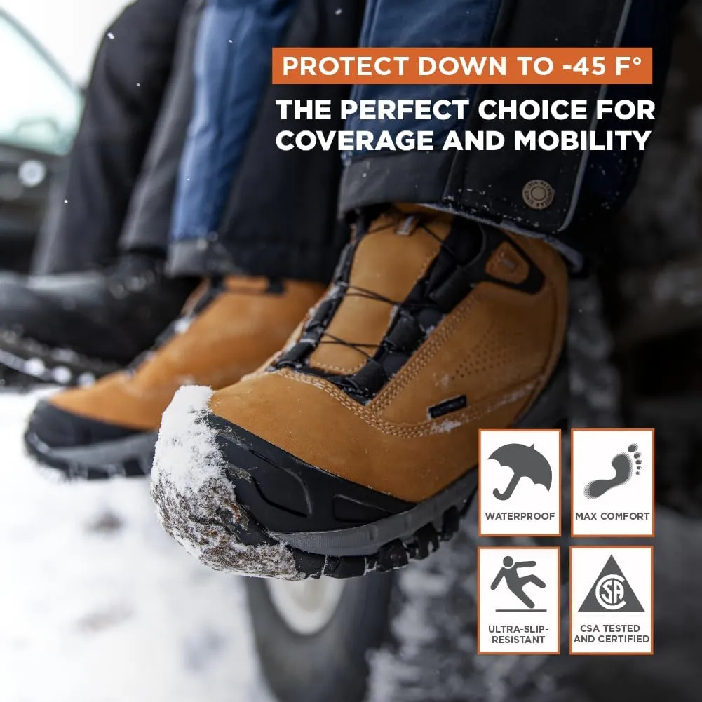 RefrigiWear Men’s 54 Gold Insulated Hiker Boots for Working, -45°F (-42°C)