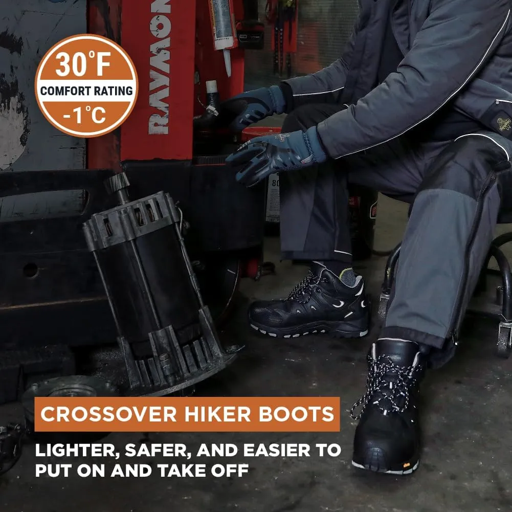 RefrigiWear Mens Crossover Hiker Waterproof Lightweight Work Boots