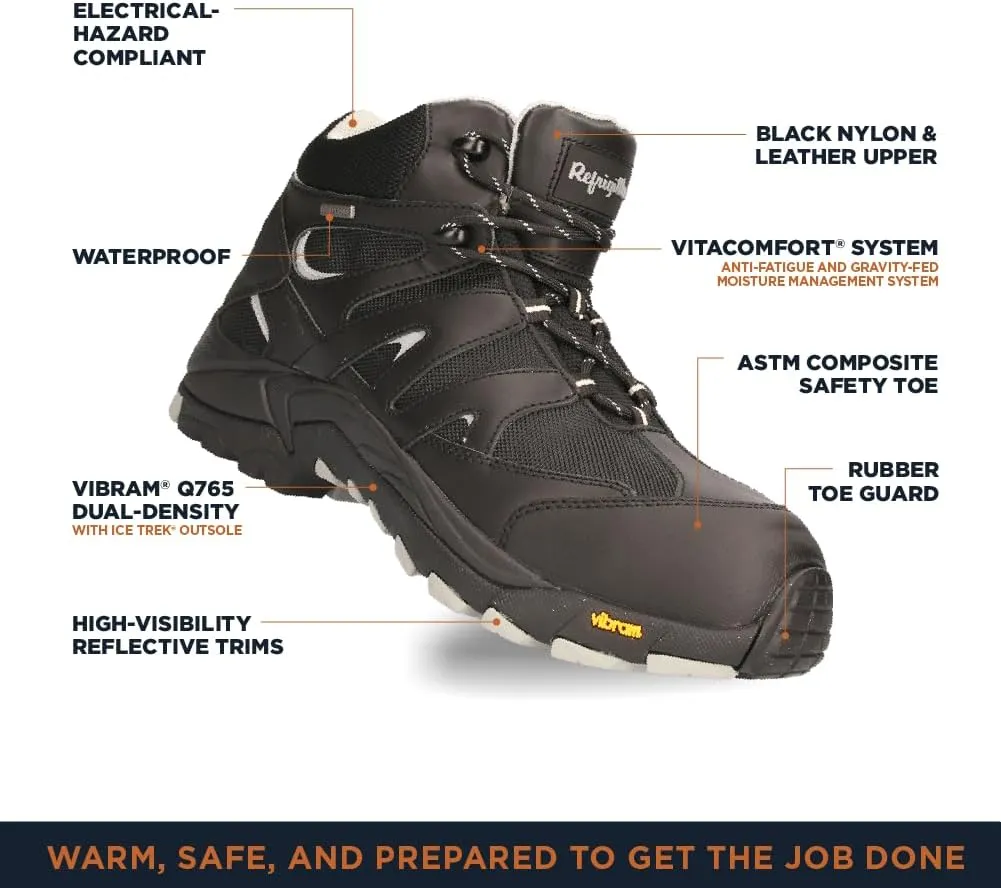RefrigiWear Mens Crossover Hiker Waterproof Lightweight Work Boots
