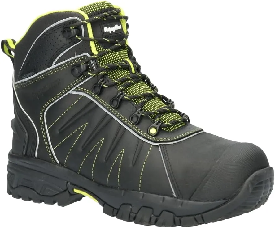 RefrigiWear Men’s OnyxRidge Hiker, Insulated Waterproof Leather Work Boots, -20°F to 30°F (-29°C to 1°C), Black