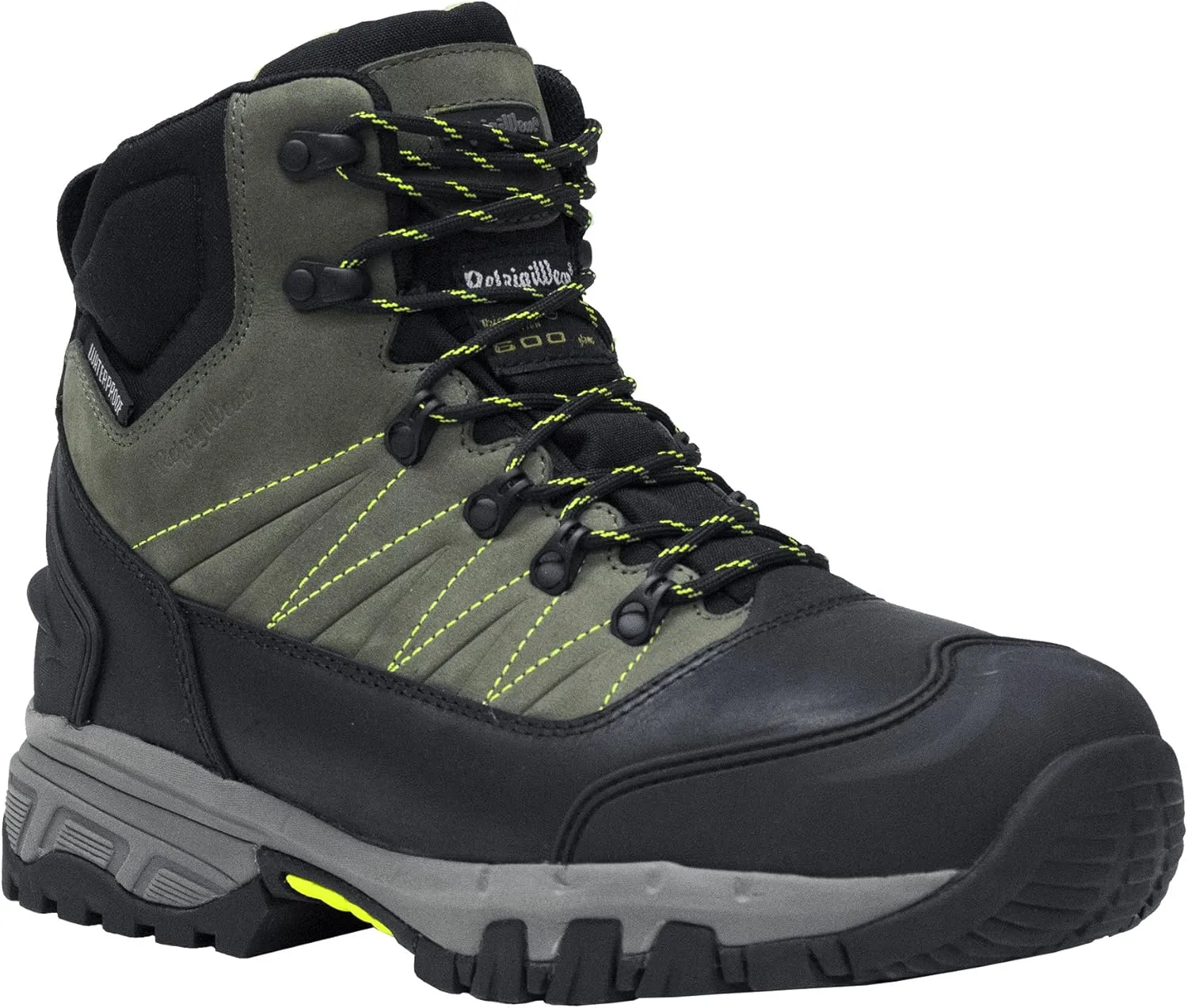 RefrigiWear Mens Tungsten Hiker Warm Insulated Waterproof Leather Work Boots