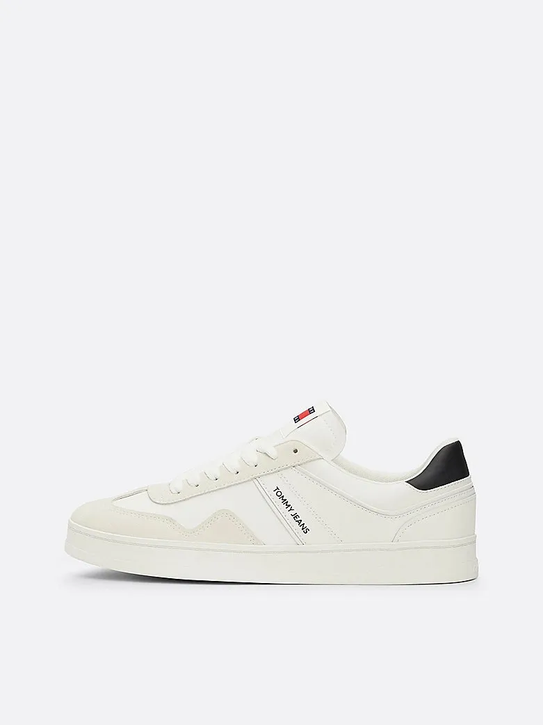 RETRO Suede Trainers Mens Ecru