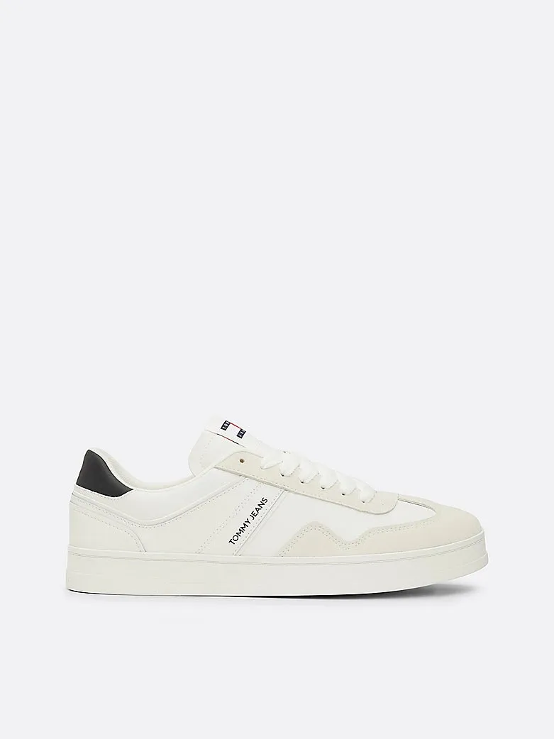 RETRO Suede Trainers Mens Ecru