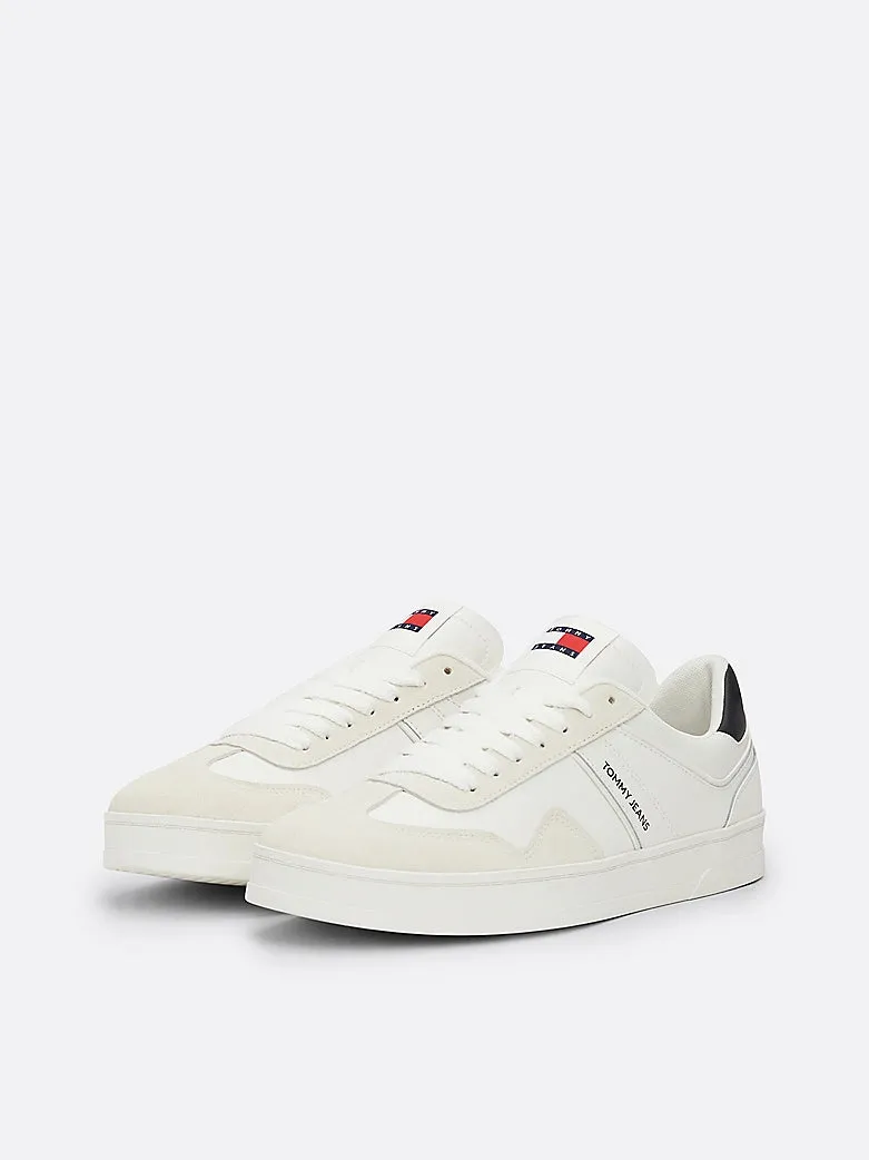 RETRO Suede Trainers Mens Ecru