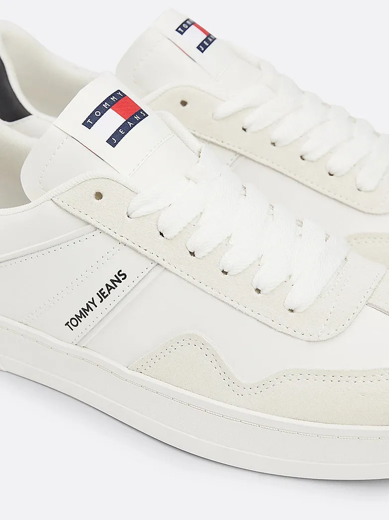 RETRO Suede Trainers Mens Ecru