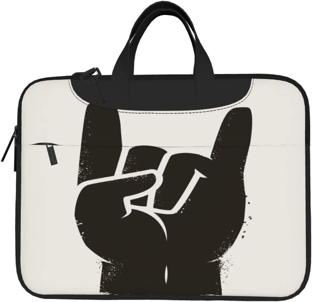 Rock Gesture Finger Hand Laptop Bag Lightweight Notebook Bag Fashion Business Briefcase 13"/14"/15.6"