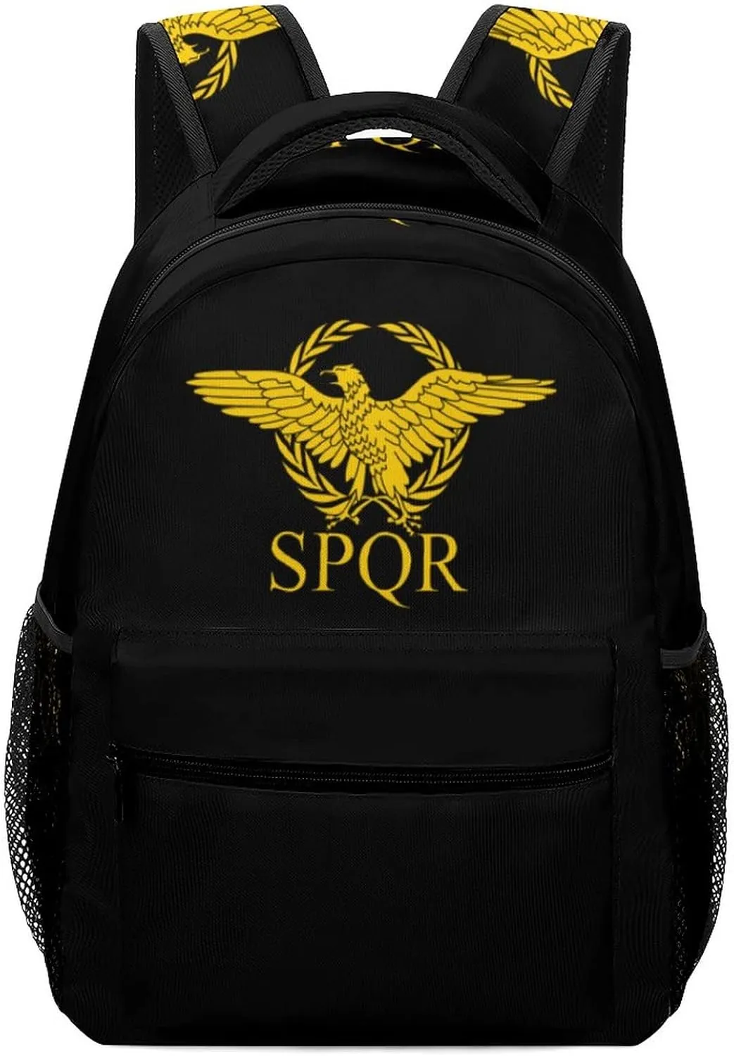 Roman Empire Senate SPQR Flag Laptop Backpack Fashion Shoulder Bag Travel Daypack Bookbags for Men Women