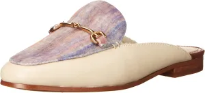 Rounded Multi/Summer On Great deal Linnie Edelman Slip Fashion Mules Unique collection Golden Sand Sam Toe