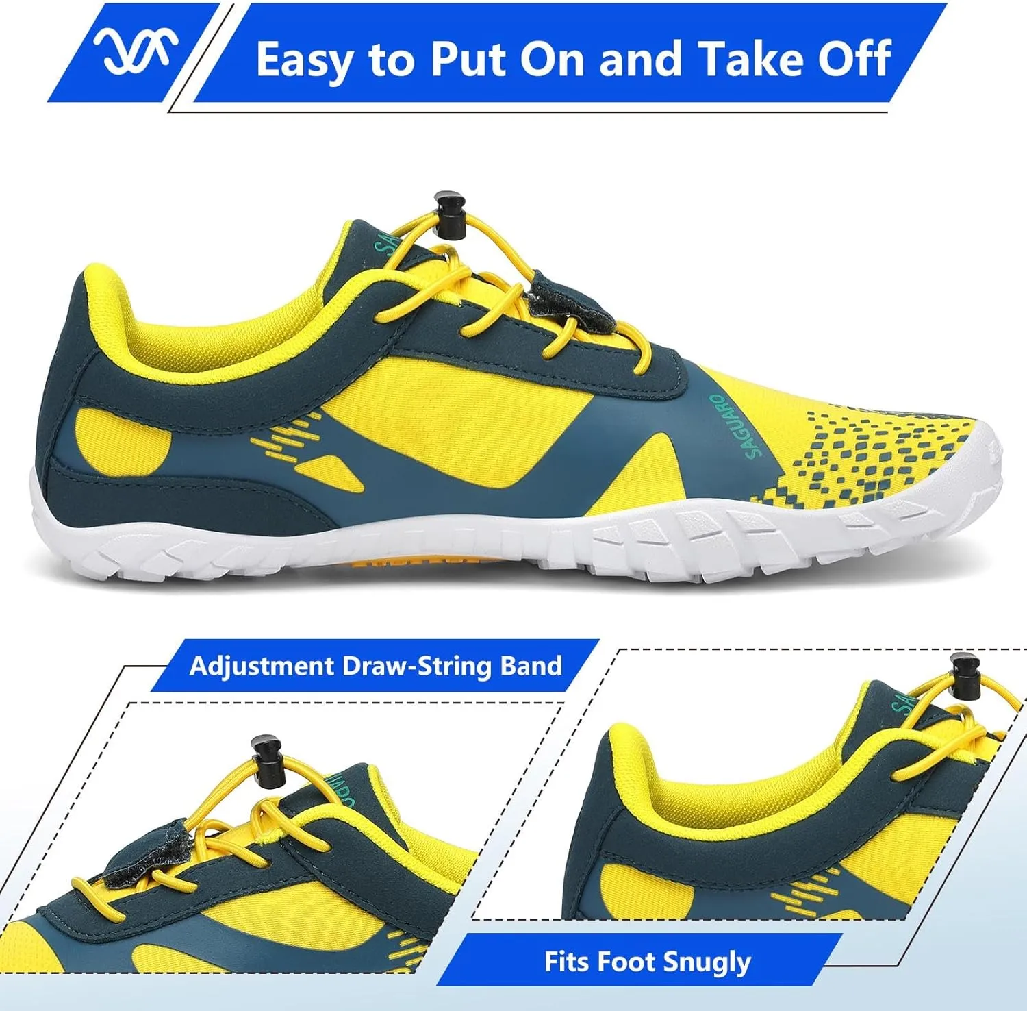 SAGUARO Womens Mens Barefoot Shoes Minimalist Trail Runner Wide Toe Box Zero Drop Outdoor Cross Training Shoe