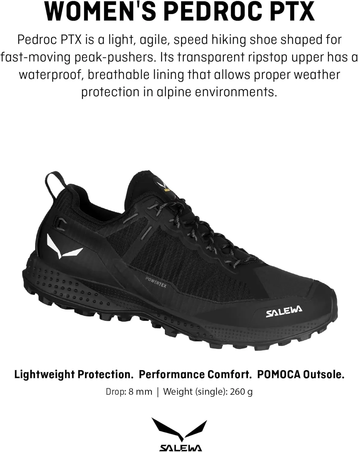 Salewa Women's Pedroc Powertex Waterproof Trekking & Hiking Shoe