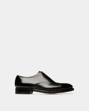 Scribe Un Oxford in Black Leather