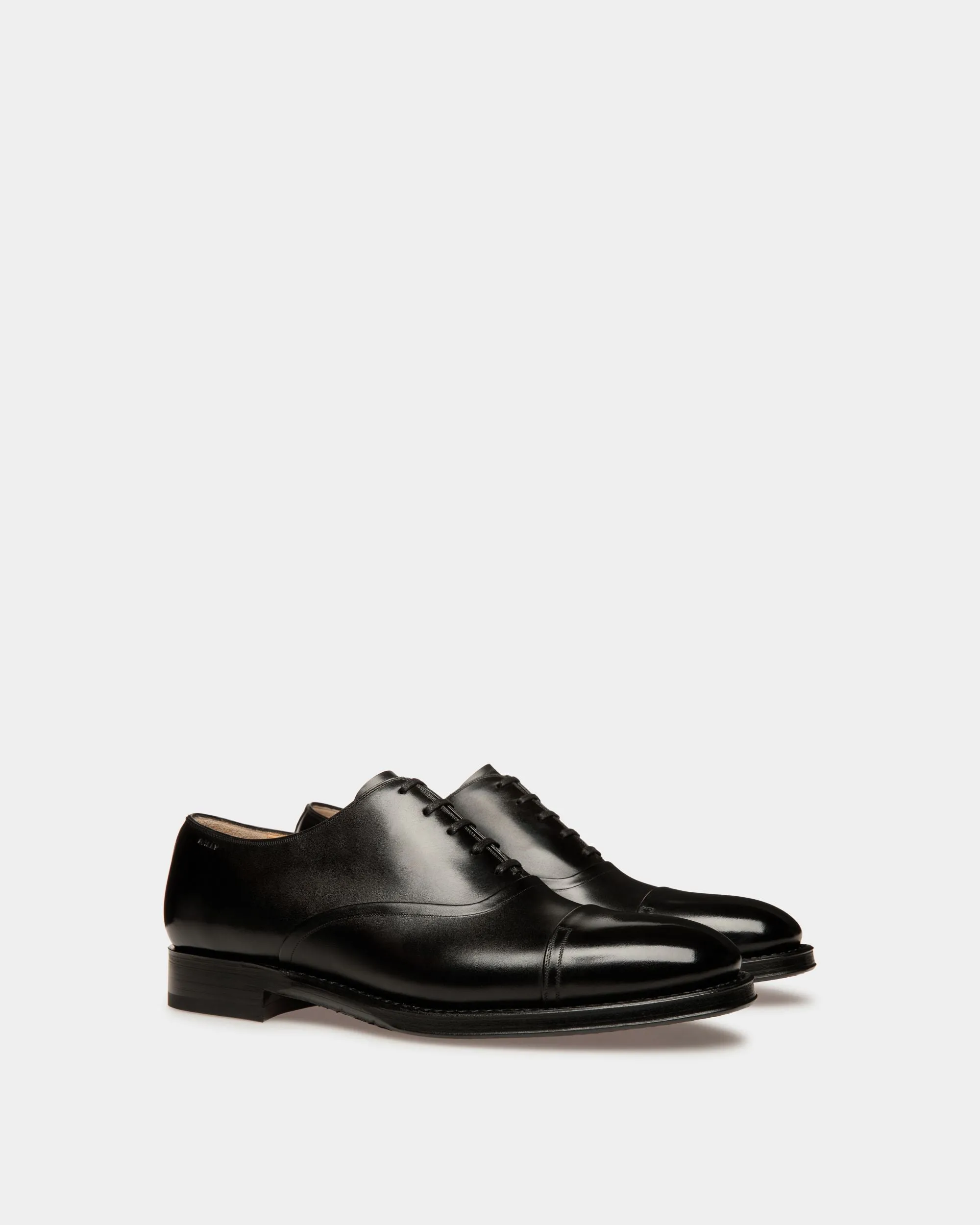 Scribe Un Oxford in Black Leather