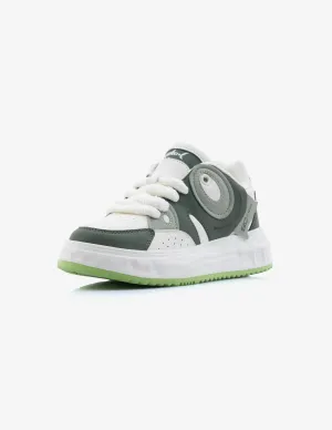Shark Fury Women's Forest Green Low-Top Designer Sneakers