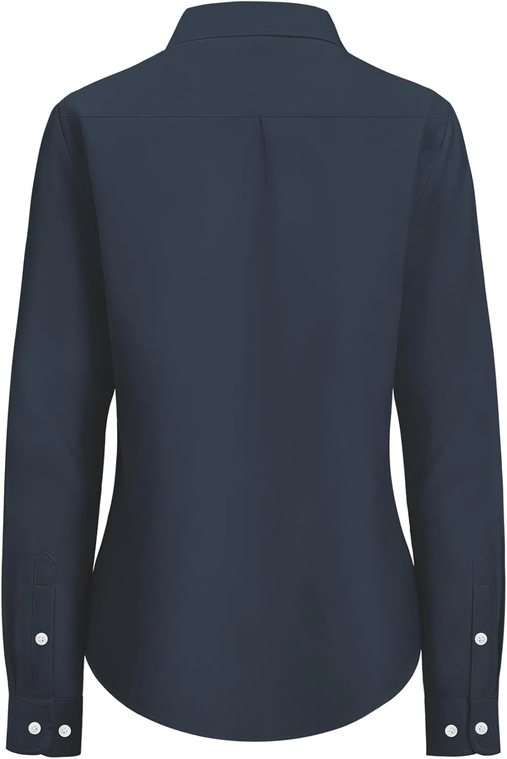 siliteelon Fitted Button Down Shirts for Women Oxford Shirt Cotton Dress Shirts Collared Long Sleeve Wrinkle Free Blouse Tops