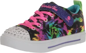 Skechers Kids Twinkle Toes Twinkle Sparks -Stormy Bright Sneaker, Black/Multi, 2.5 Little Kid