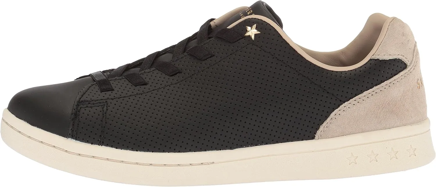 Skechers Unisex-Adult Darma-Perforated Leather Sneaker