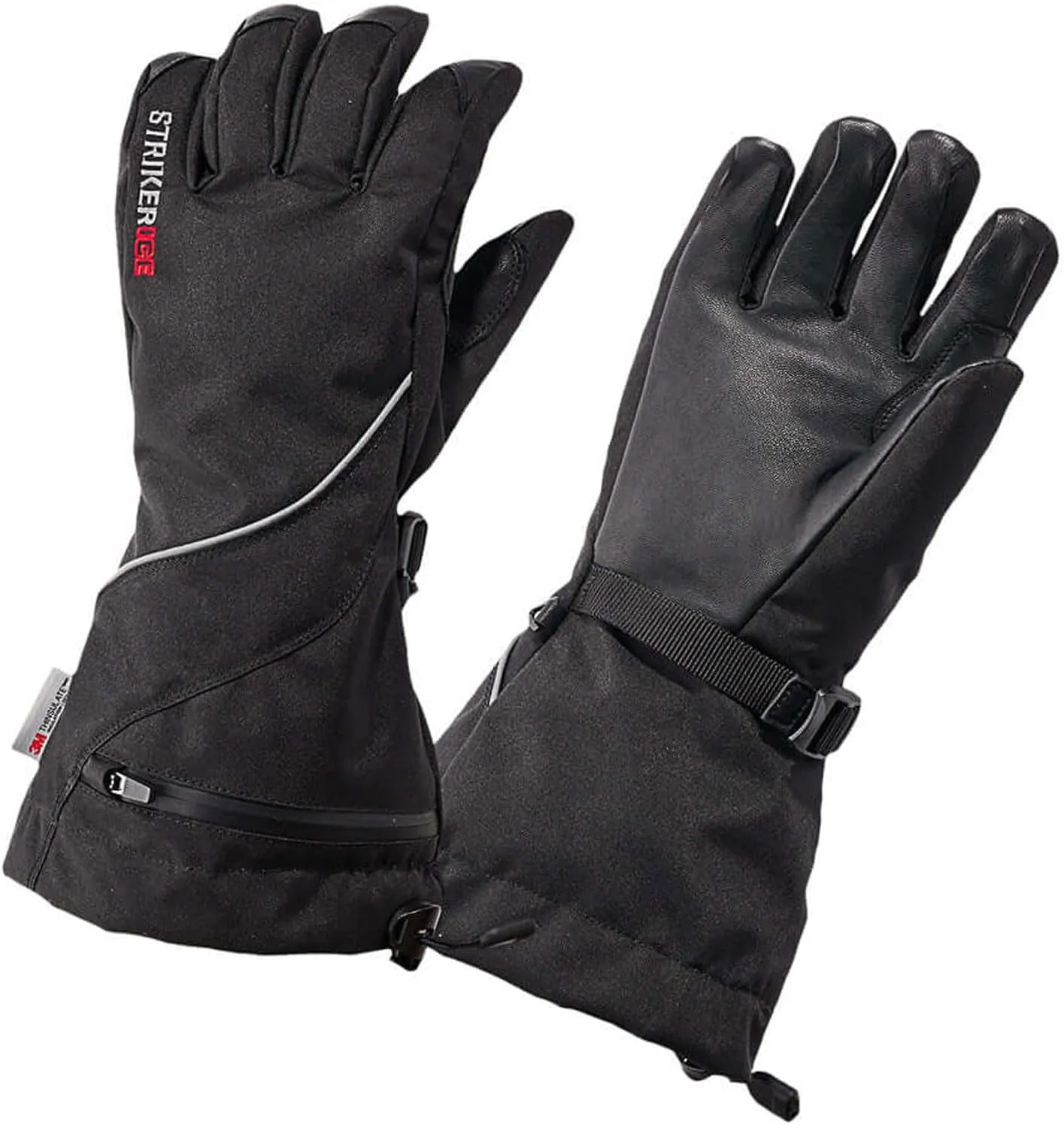 Striker Women's Mirage Waterproof Breathable Insulated Outdoor Ice Fishing Gloves with Adjustable Wrist and Gauntlet Closures
