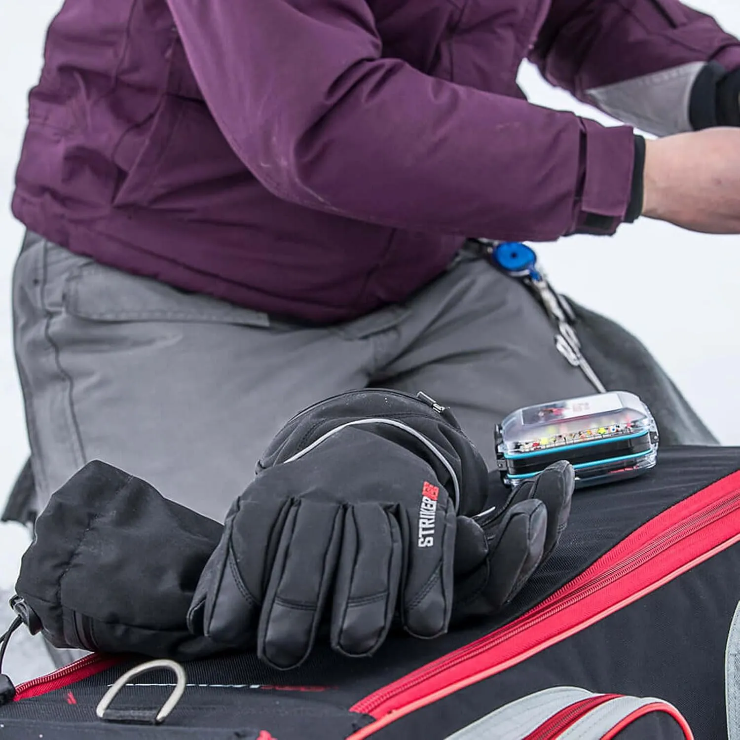 Striker Women's Mirage Waterproof Breathable Insulated Outdoor Ice Fishing Gloves with Adjustable Wrist and Gauntlet Closures